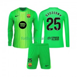 Matchtröjor FC Barcelona Målvaktströja Szczesny 25 2025-2026 Långärmad till Barn (1:a ställ)