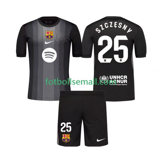 Matchtröjor FC Barcelona Målvaktströja Szczesny 25 2025-2026 Kortärmad till Barn (3:e ställ)