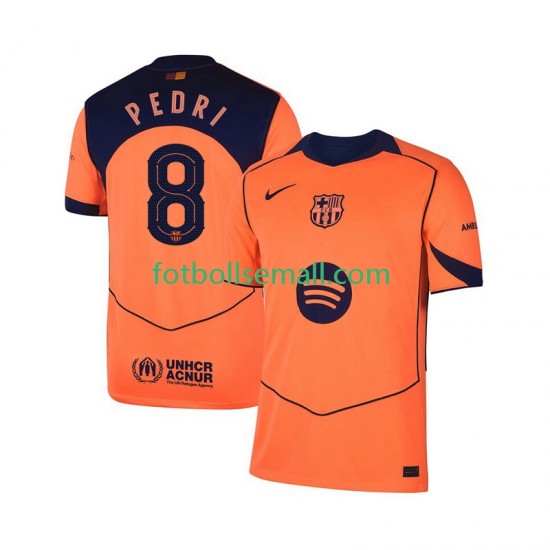 Matchtröjor FC Barcelona Pedri 8 UCL 2025-2026 Kortärmad till Herr (3:e ställ)