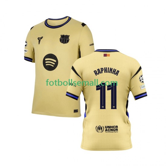 Matchtröjor FC Barcelona Raphinha 11 Champions League 2025-2026 Kortärmad till Herr (2:a ställ)