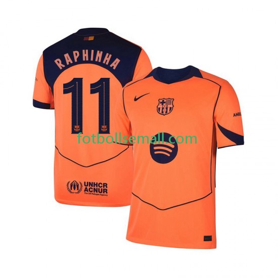 Matchtröjor FC Barcelona Raphinha 11 Champions League 2025-2026 Kortärmad till Herr (3:e ställ)