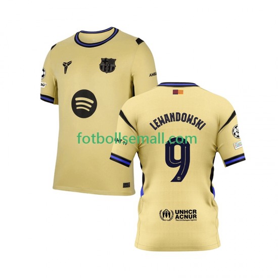 Matchtröjor FC Barcelona Robert Lewandowski 9 Champions League 2025-2026 Kortärmad till Herr (2:a ställ)