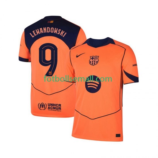 Matchtröjor FC Barcelona Robert Lewandowski 9 UCL 2025-2026 Kortärmad till Herr (3:e ställ)