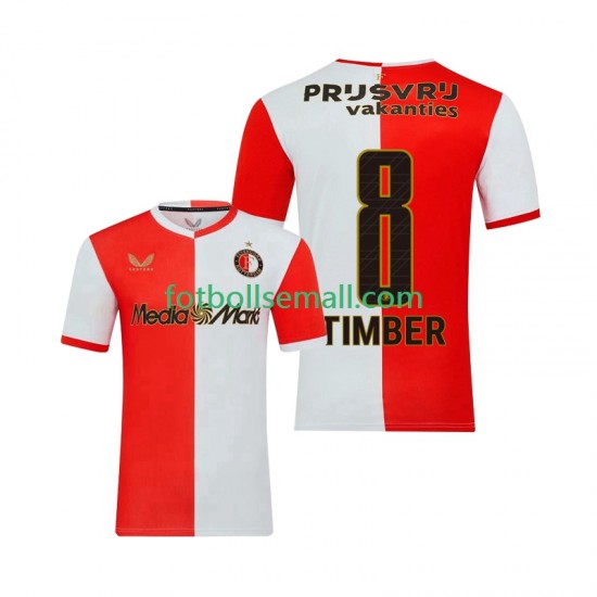 Matchtröjor Feyenoord Rotterdam Quinten Timber 8 2025-2026 Kortärmad till Herr (1:a ställ)