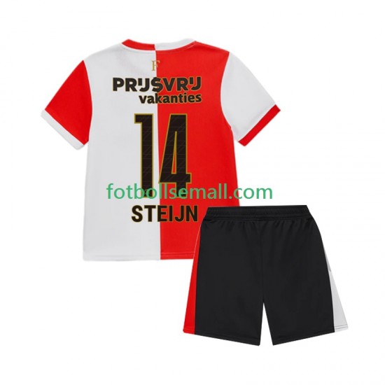 Matchtröjor Feyenoord Rotterdam Sem Steijn 14 2025-2026 Kortärmad till Barn (1:a ställ)