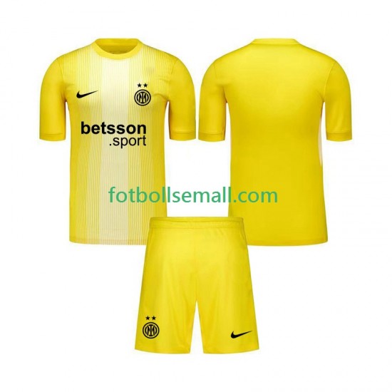 Matchtröjor Inter Milan Målvaktströja 2025-2026 Kortärmad till Barn (2:a ställ)