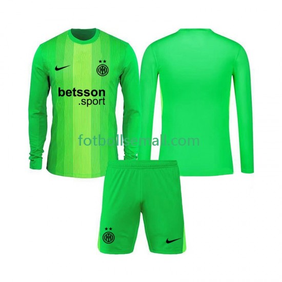 Matchtröjor Inter Milan Målvaktströja 2025-2026 Långärmad till Barn (3:e ställ)