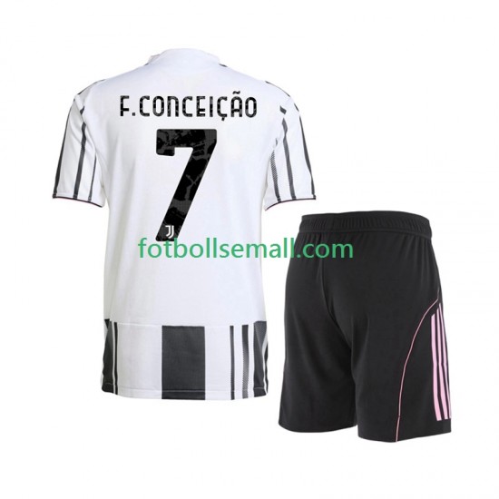 Matchtröjor Juventus Francisco Conceicao 7 2025-2026 Kortärmad till Barn (1:a ställ)