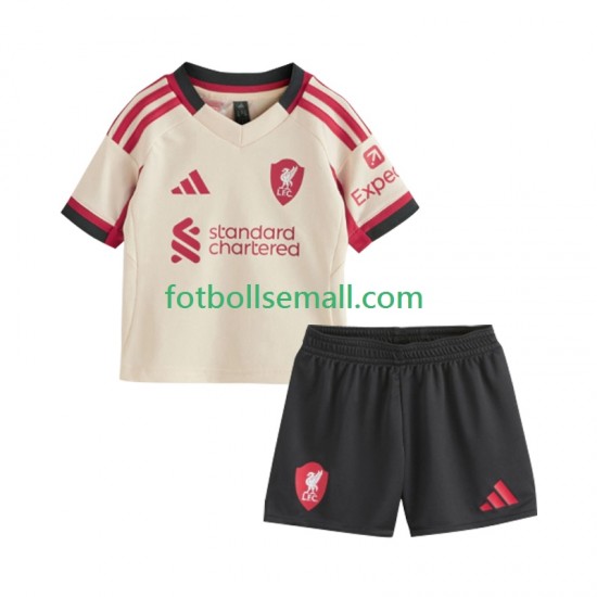 Matchtröjor Liverpool 2025-2026 Kortärmad till Barn (2:a ställ)