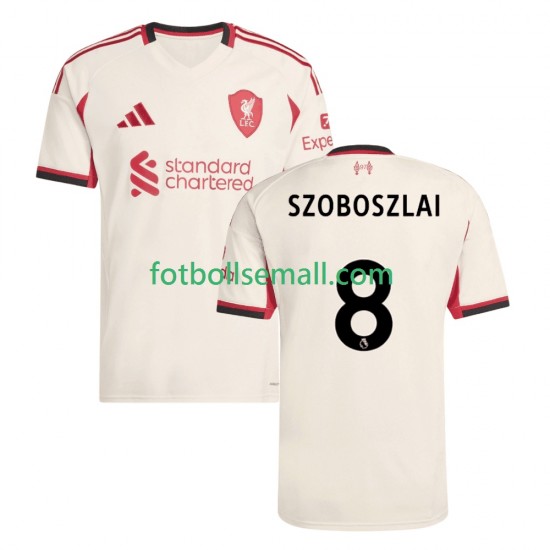 Matchtröjor Liverpool Dominik Szoboszlai 8 2025-2026 Kortärmad till Herr (2:a ställ)