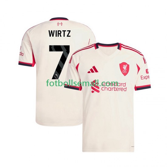 Matchtröjor Liverpool Florian Wirtz 7 2025-2026 Kortärmad till Herr (2:a ställ)