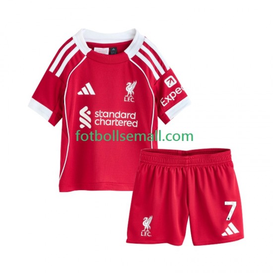 Matchtröjor Liverpool Florian Wirtz 7 2025-2026 Kortärmad till Barn (1:a ställ)