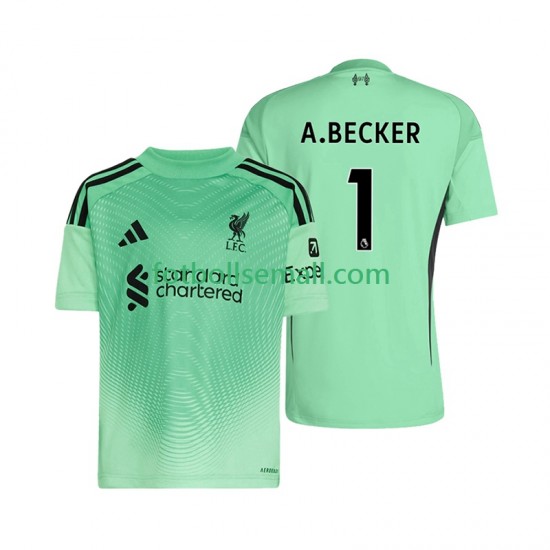 Matchtröjor Liverpool Målvaktströja Alisson Becker 1 2025-2026 Kortärmad till Herr (1:a ställ)