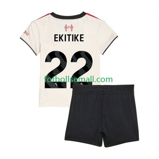 Matchtröjor Liverpool Hugo Ekitike 22 2025-2026 Kortärmad till Barn (2:a ställ)