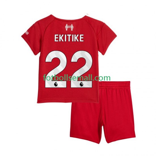 Matchtröjor Liverpool Hugo Ekitike 22 2025-2026 Kortärmad till Barn (1:a ställ)