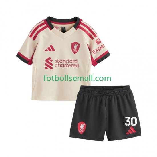 Matchtröjor Liverpool Jeremie Frimpong 30 2025-2026 Kortärmad till Barn (2:a ställ)