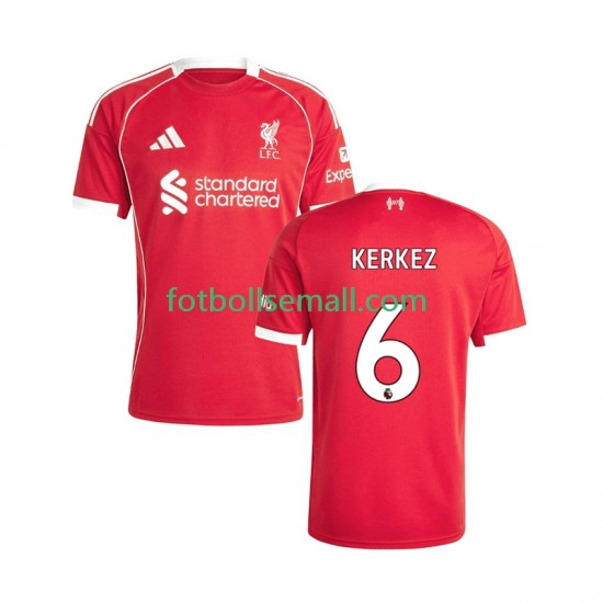 Matchtröjor Liverpool Milos Kerkez 6 2025-2026 Kortärmad till Herr (1:a ställ)