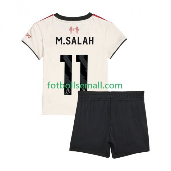Matchtröjor Liverpool Mohamed Salah 11 2025-2026 Kortärmad till Barn (2:a ställ)