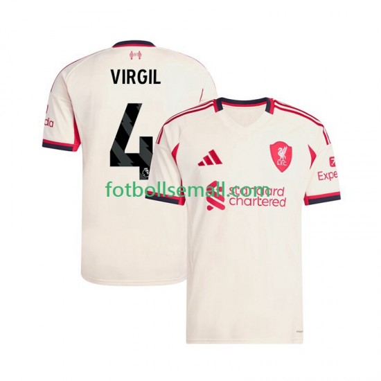 Matchtröjor Liverpool Virgil van Dijk 4 2025-2026 Kortärmad till Herr (2:a ställ)