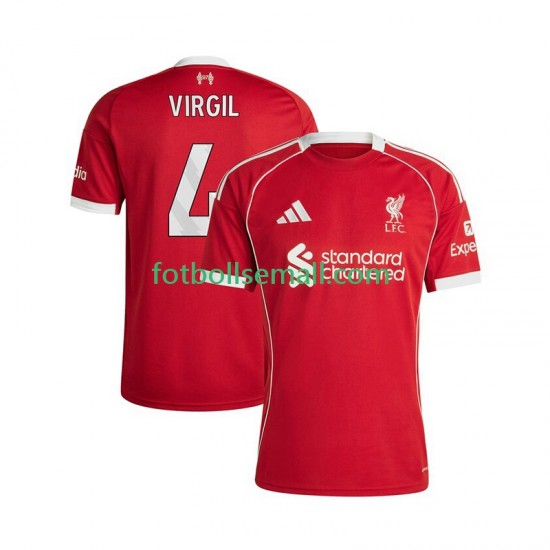 Matchtröjor Liverpool Virgil van Dijk 4 2025-2026 Kortärmad till Herr (1:a ställ)