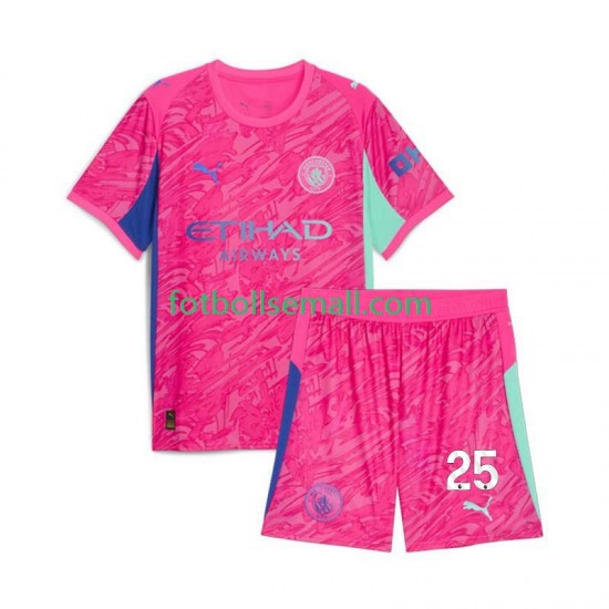 Matchtröjor Manchester City Målvaktströja Gianluigi Donnarumma 25 2025-2026 Kortärmad till Barn (2:a ställ)
