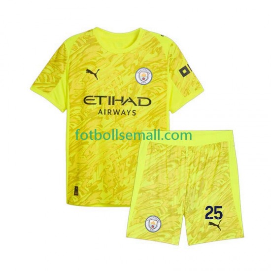 Matchtröjor Manchester City Målvaktströja Gianluigi Donnarumma 25 2025-2026 Kortärmad till Barn (3:e ställ)