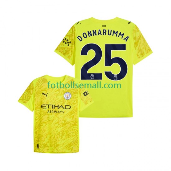 Matchtröjor Manchester City Målvaktströja Gianluigi Donnarumma 25 2025-2026 Kortärmad till Herr (3:e ställ)
