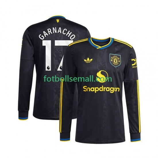 Matchtröjor Manchester United Alejandro Garnacho 17 2025-2026 Långärmad till Herr (3:e ställ)