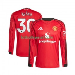 Matchtröjor Manchester United Benjamin Sesko 30 2025-2026 Långärmad till Herr (1:a ställ) Matchtröjor Manchester United Benjamin Sesko 30 2025-2026 Långärmad till Herr (1:a ställ)