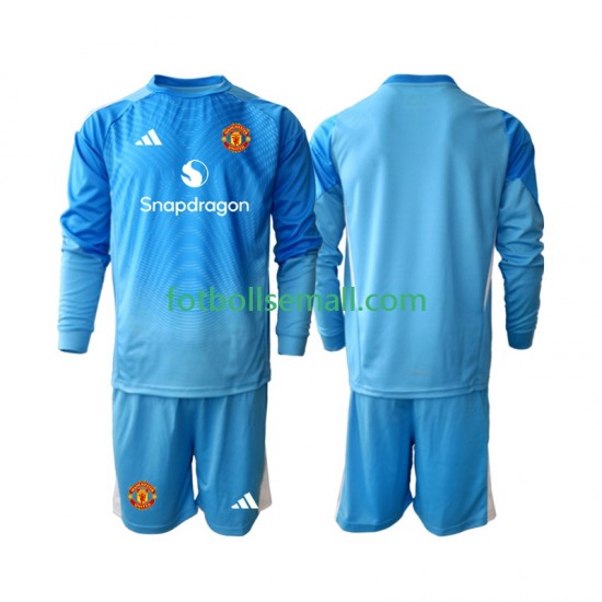 Matchtröjor Manchester United Målvaktströja 2025-2026 Långärmad till Barn (1:a ställ)