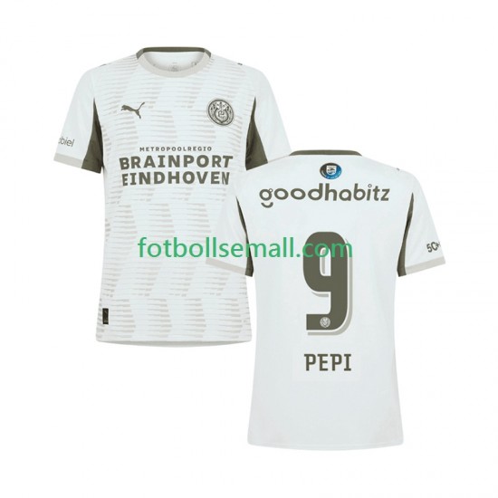 Matchtröjor PSV Eindhoven Ricardo Pepi 9 2025-2026 Kortärmad till Herr (3:e ställ)