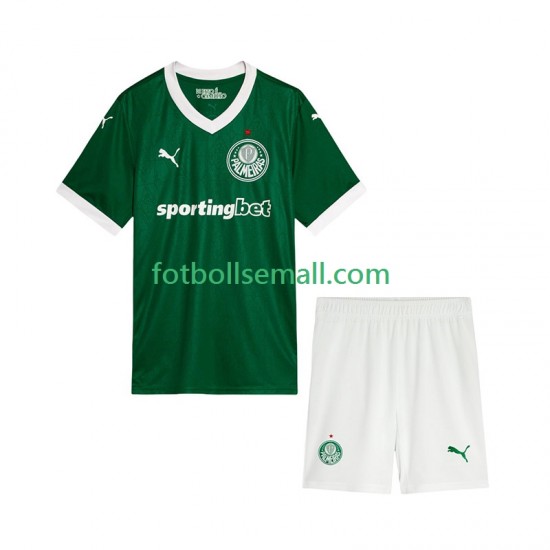 Matchtröjor Palmeiras 2025-2026 Kortärmad till Barn (1:a ställ)