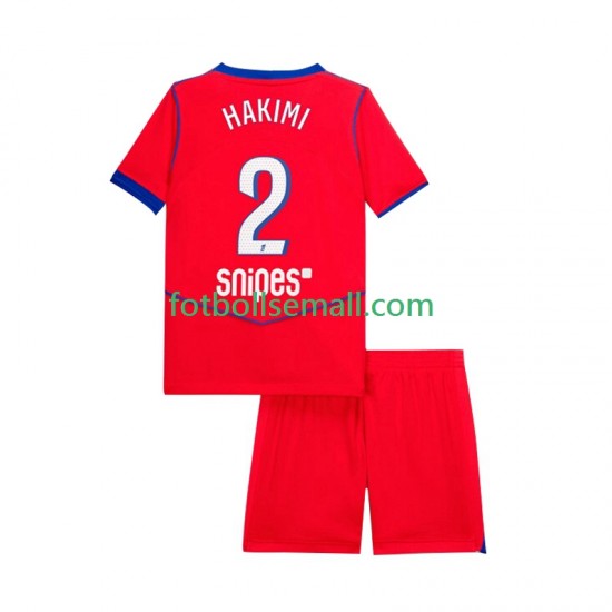 Matchtröjor Paris Saint-Germain Achraf Hakimi 2 2025-2026 Kortärmad till Barn (3:e ställ)