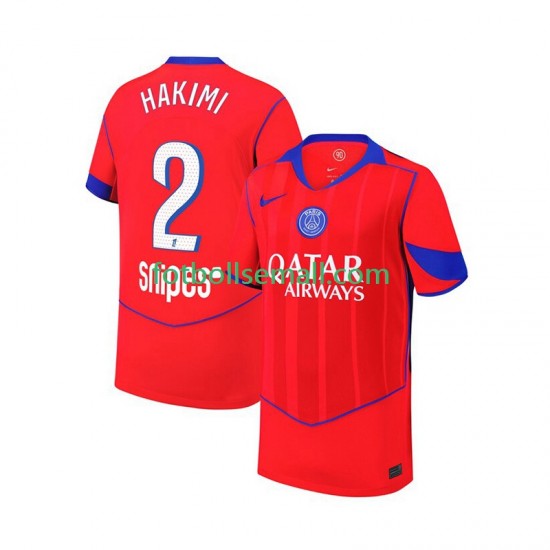 Matchtröjor Paris Saint-Germain Achraf Hakimi 2 2025-2026 Kortärmad till Herr (3:e ställ)
