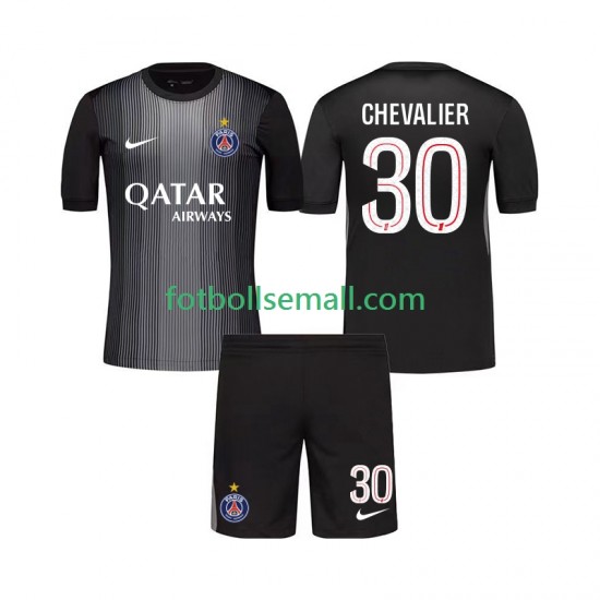 Matchtröjor Paris Saint-Germain Målvaktströja Lucas Chevalier 30 2025-2026 Kortärmad till Barn (1:a ställ)