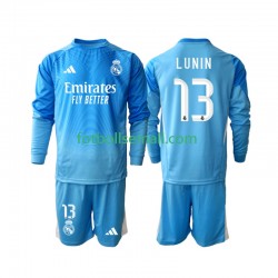Matchtröjor Real Madrid Målvaktströja Andriy Lunin 13 2025-2026 Långärmad till Barn (1:a ställ) Matchtröjor Real Madrid Målvaktströja Andriy Lunin 13 2025-2026 Långärmad till Barn (1:a ställ)