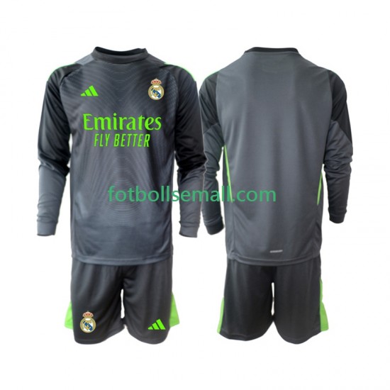 Matchtröjor Real Madrid Målvaktströja 2025-2026 Långärmad till Barn (3:e ställ)