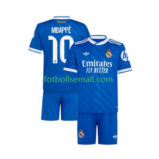 Matchtröjor Real Madrid Kylian Mbappe 10 2025-2026 Kortärmad till Barn (3:e ställ)