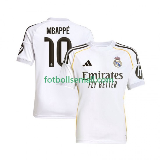 Matchtröjor Real Madrid Kylian Mbappe 10 2025-2026 Kortärmad till Herr (1:a ställ)