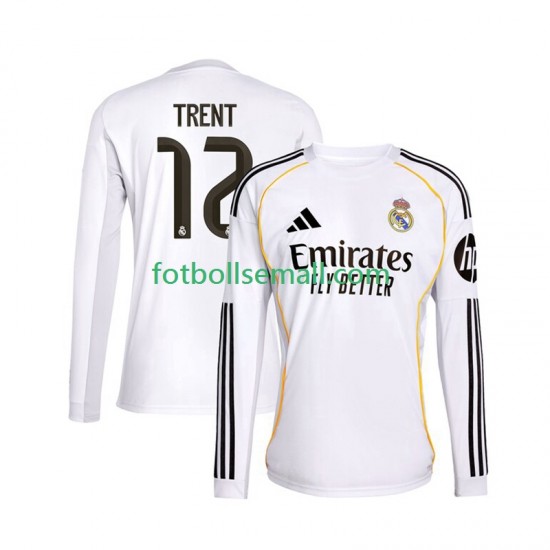 Matchtröjor Real Madrid Trent Alexander-Arnold 12 2025-2026 Långärmad till Herr (1:a ställ)