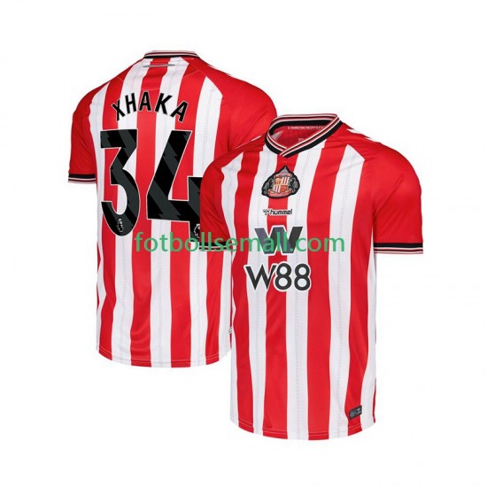 Matchtröjor Sunderland Granit Xhaka 34 2025-2026 Kortärmad till Herr (1:a ställ)