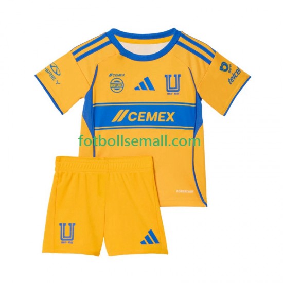 Matchtröjor Tigres UANL 2025-2026 Kortärmad till Barn (1:a ställ)