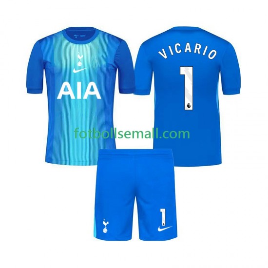 Matchtröjor Tottenham Hotspur Målvaktströja Guglielmo Vicario 1 2025-2026 Kortärmad till Barn (2:a ställ)