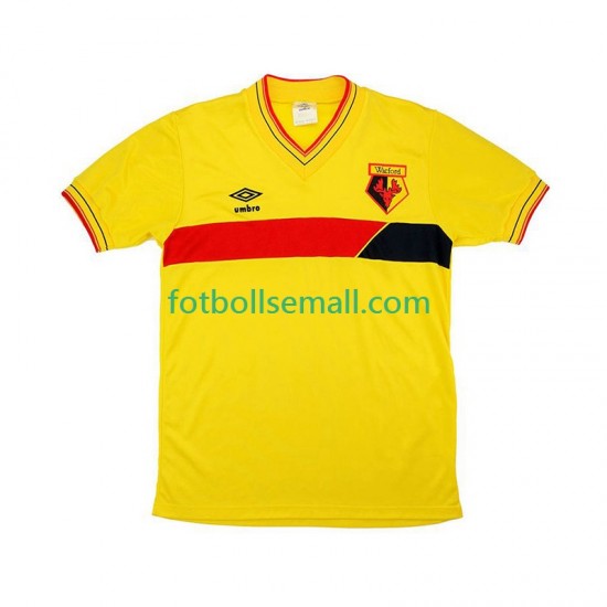Matchtröjor Watford Retro 1985 Kortärmad till Herr (1:a ställ)