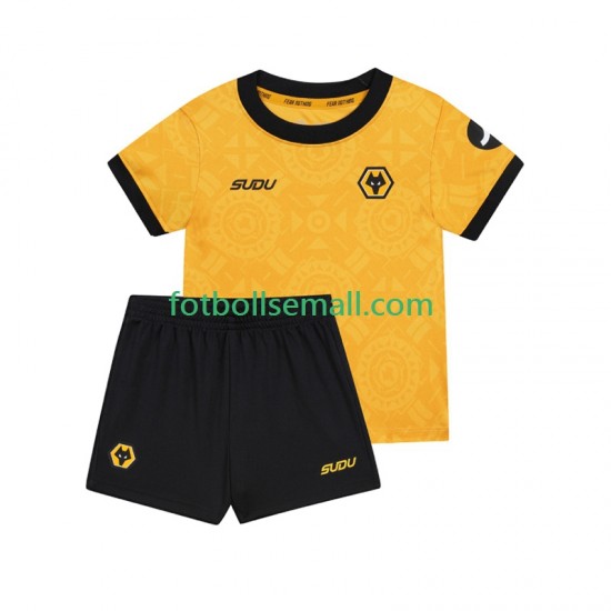 Matchtröjor Wolverhampton Wanderers 2025-2026 Kortärmad till Barn (1:a ställ)