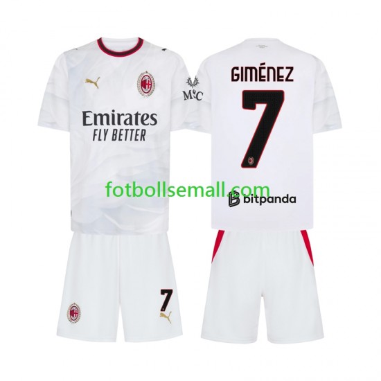 Matchtröjor AC Milan Gimenez 7 2026-2027 Kortärmad till Barn (2:a ställ)