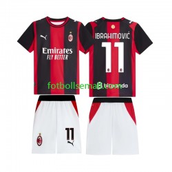 Matchtröjor AC Milan Ibrahimovic 11 2026-2027 Kortärmad till Barn (1:a ställ)