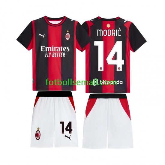 Matchtröjor AC Milan Luka Modric 14 2026-2027 Kortärmad till Barn (1:a ställ)