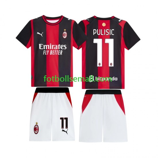Matchtröjor AC Milan Pulisic 11 2026-2027 Kortärmad till Barn (1:a ställ)
