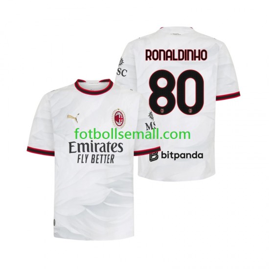 Matchtröjor AC Milan Ronaldinho 80 2026-2027 Kortärmad till Herr (2:a ställ)